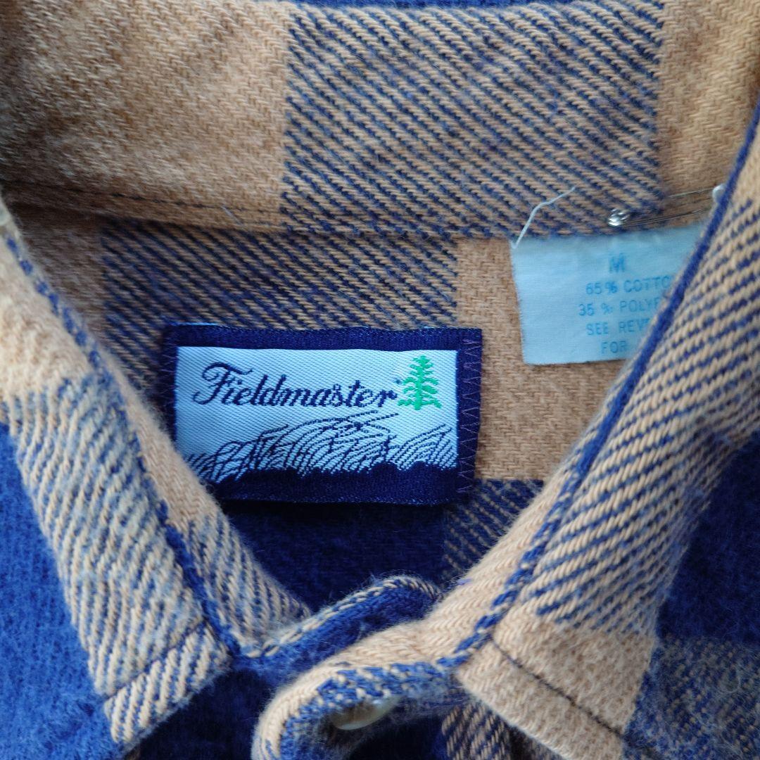fieldmaster USA 80s block check shirts M
