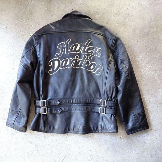 Harley Davidson Leather Jacket HDC 90’s Lハーレーダビッドソン　レザージャケットL ロゴワッペン 90年代　HDC