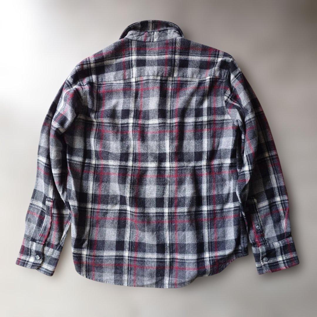 80s shelter bay wool board shirts Lウール ボードシャツ ネルシャツ