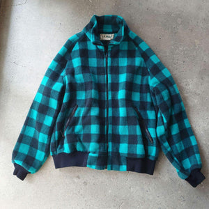 80年代L.LBEAN buffalo check fleece made in USA XL 　エルエルビーン　バッファローチエック　フリース　L.LBEAN