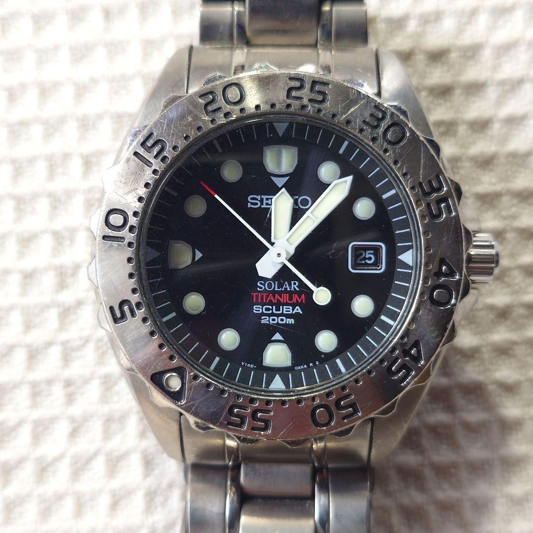 セイコー SEIKO チタンダイバー　V145-0AH0 プロスペックス