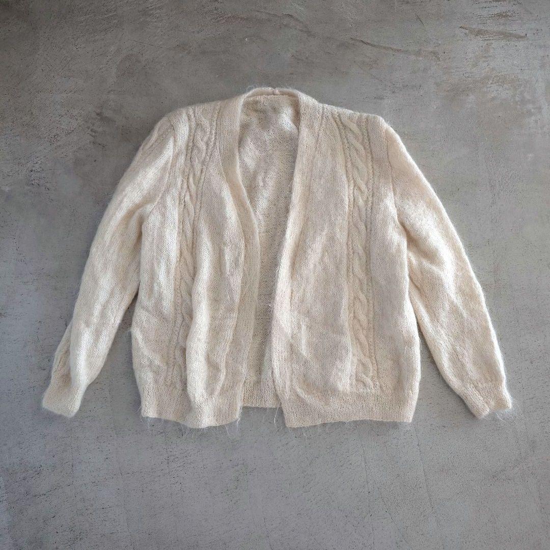 Used Mohair Knit Cardigan 古着　モヘアニット　モヘアカーディガンL