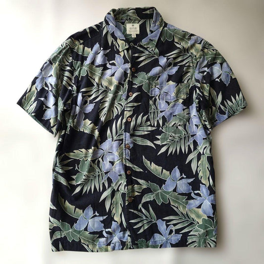 SOLITUDE silk aloha shirts M