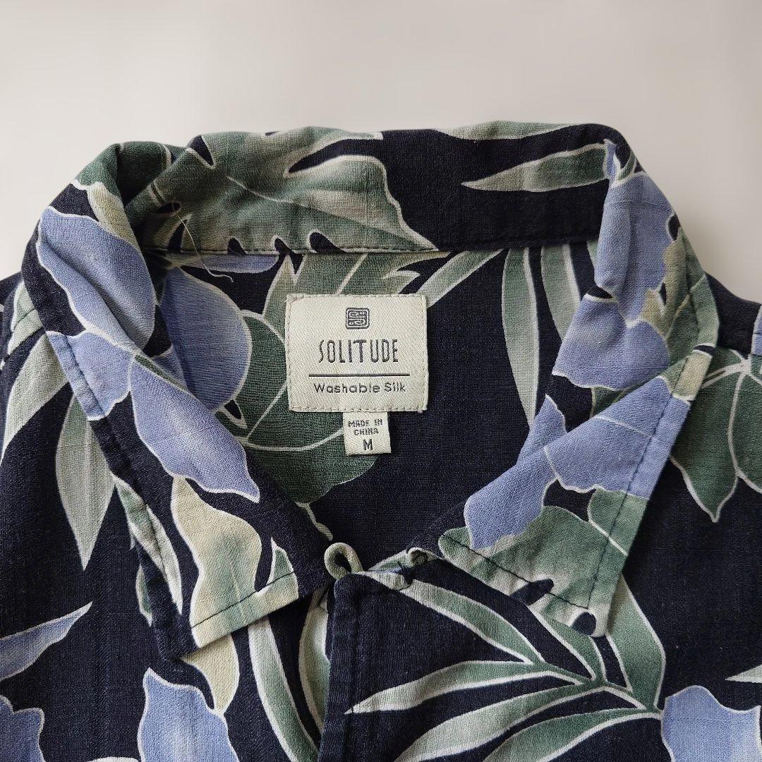 SOLITUDE silk aloha shirts M