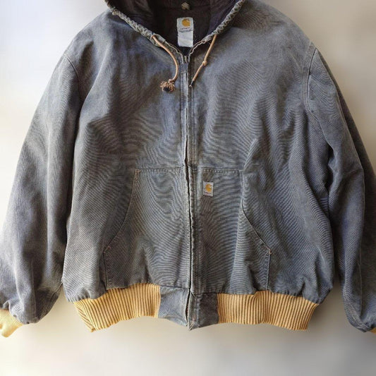 CARHARTT active parka USA fade BLACK 2tone XXL