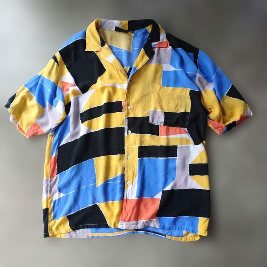 Rayon alllover print shirts XL