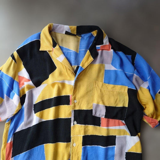 Rayon alllover print shirts XL