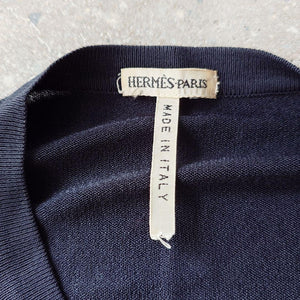 HERMES エルメス　マルジェラ期　ニットカーディガン セリエボタン　M