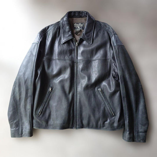 EDDIE BAUER 90s Lamb leather jacket L