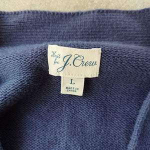 old Jcrew  cotton knit cardigan L