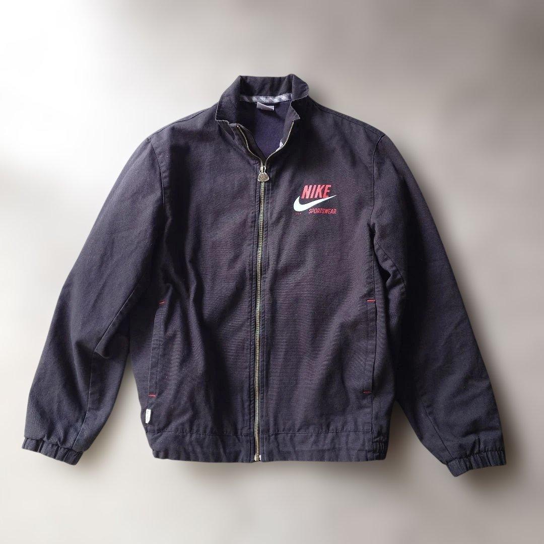 NIKE zip up Jacket cotton twill M