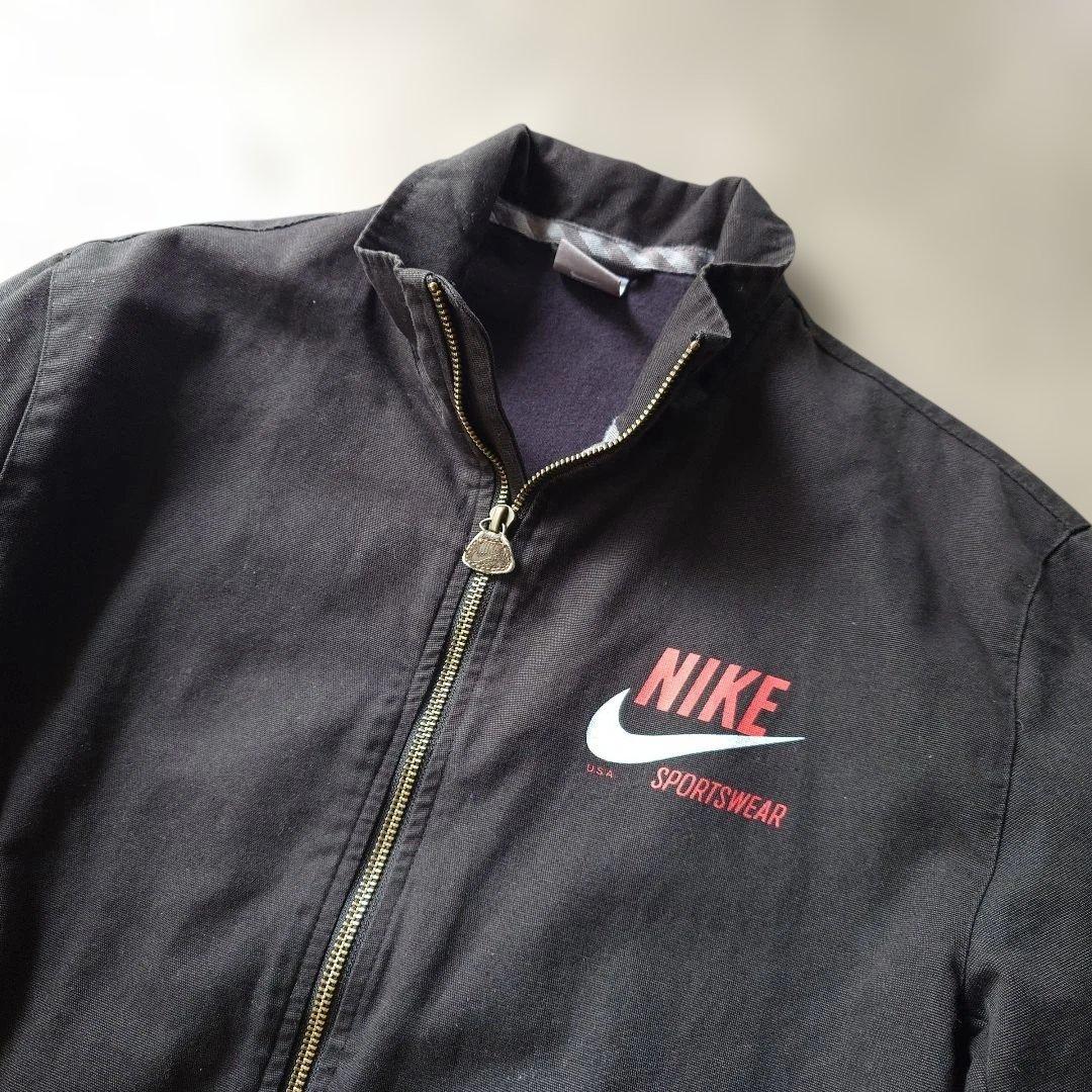 NIKE zip up Jacket cotton twill M