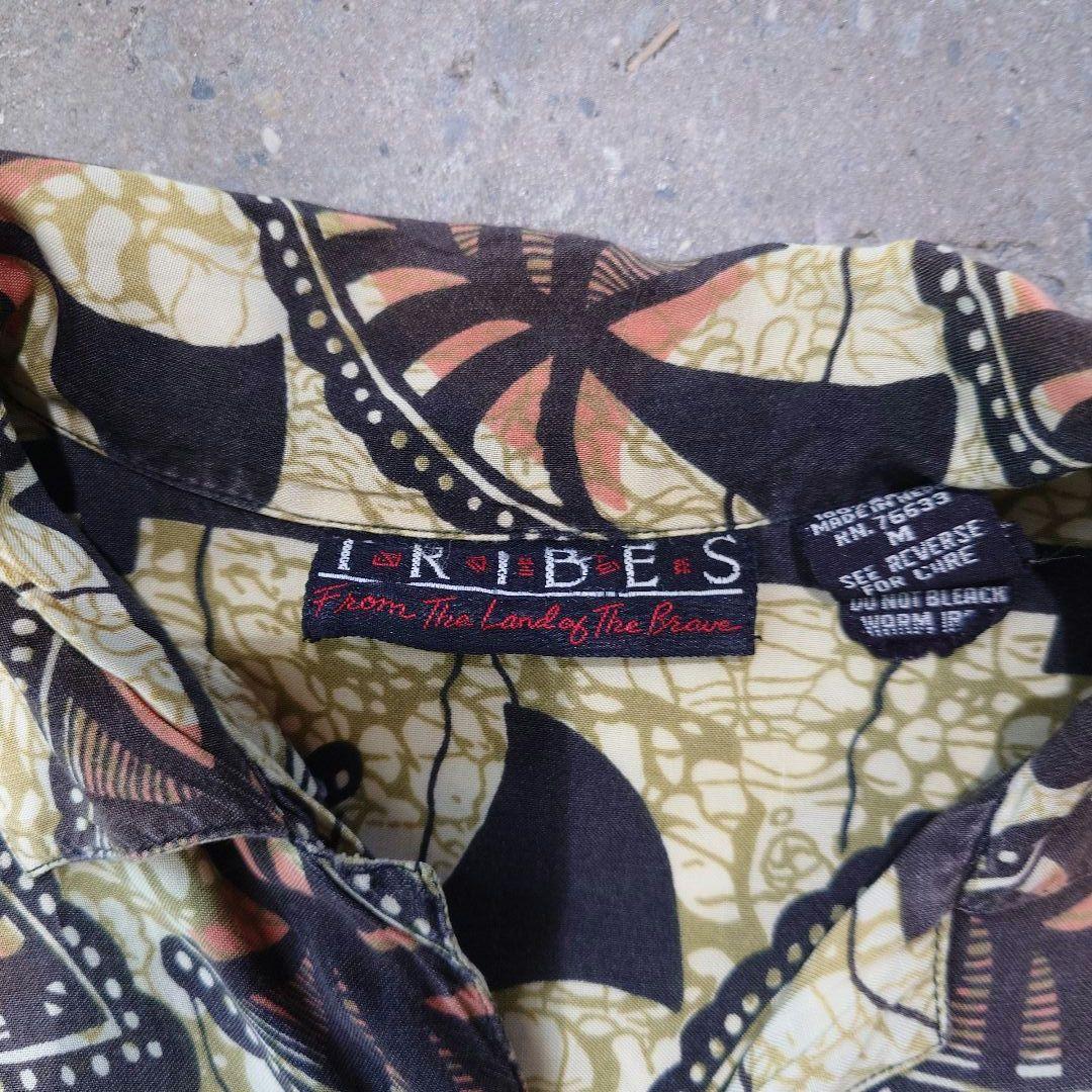 Used Rayon Batik pattern shirts M