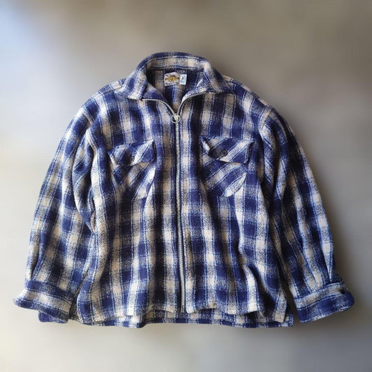 EARTHRAGZ 70s ombre zipup blanket jacket L