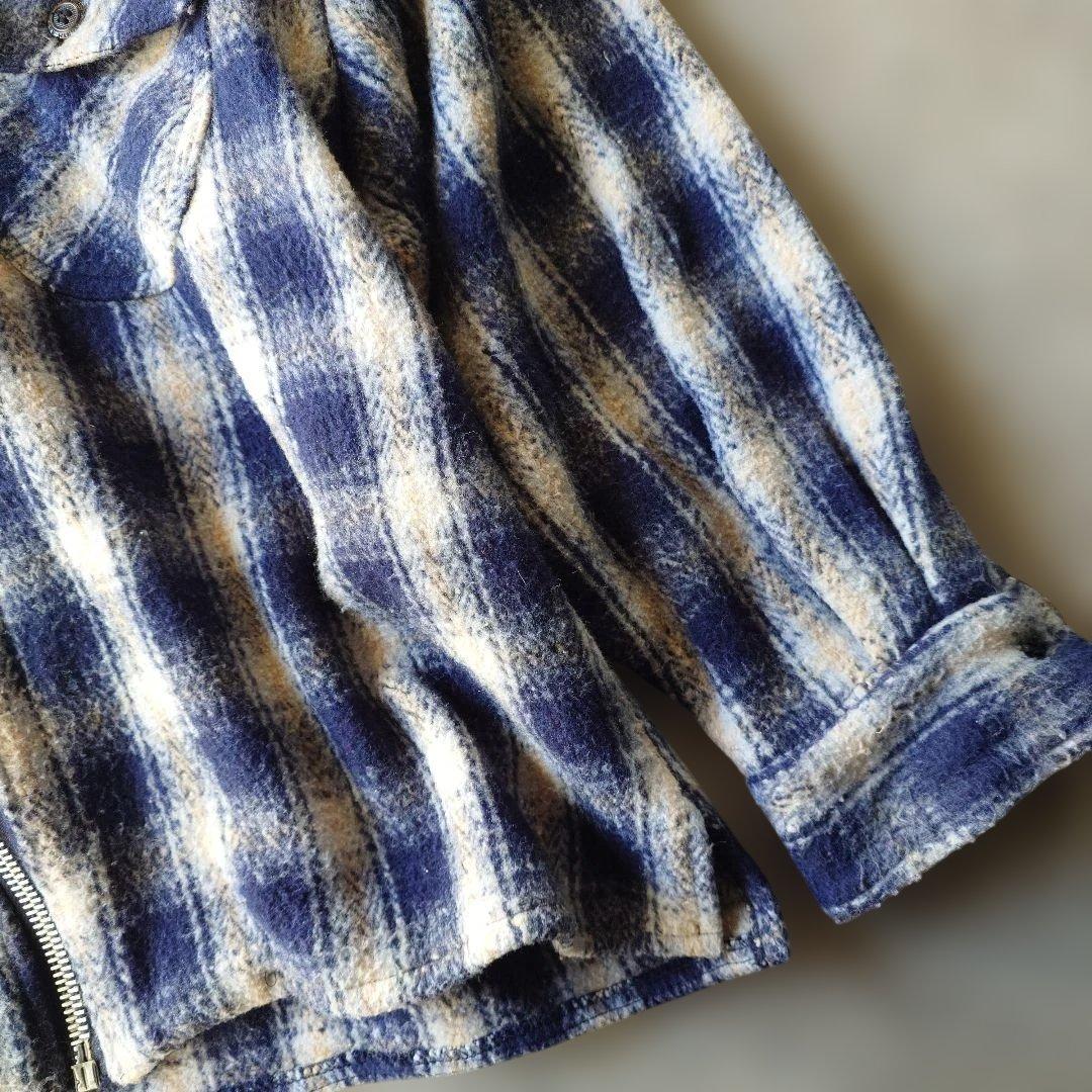 EARTHRAGZ 70s ombre zipup blanket jacket L