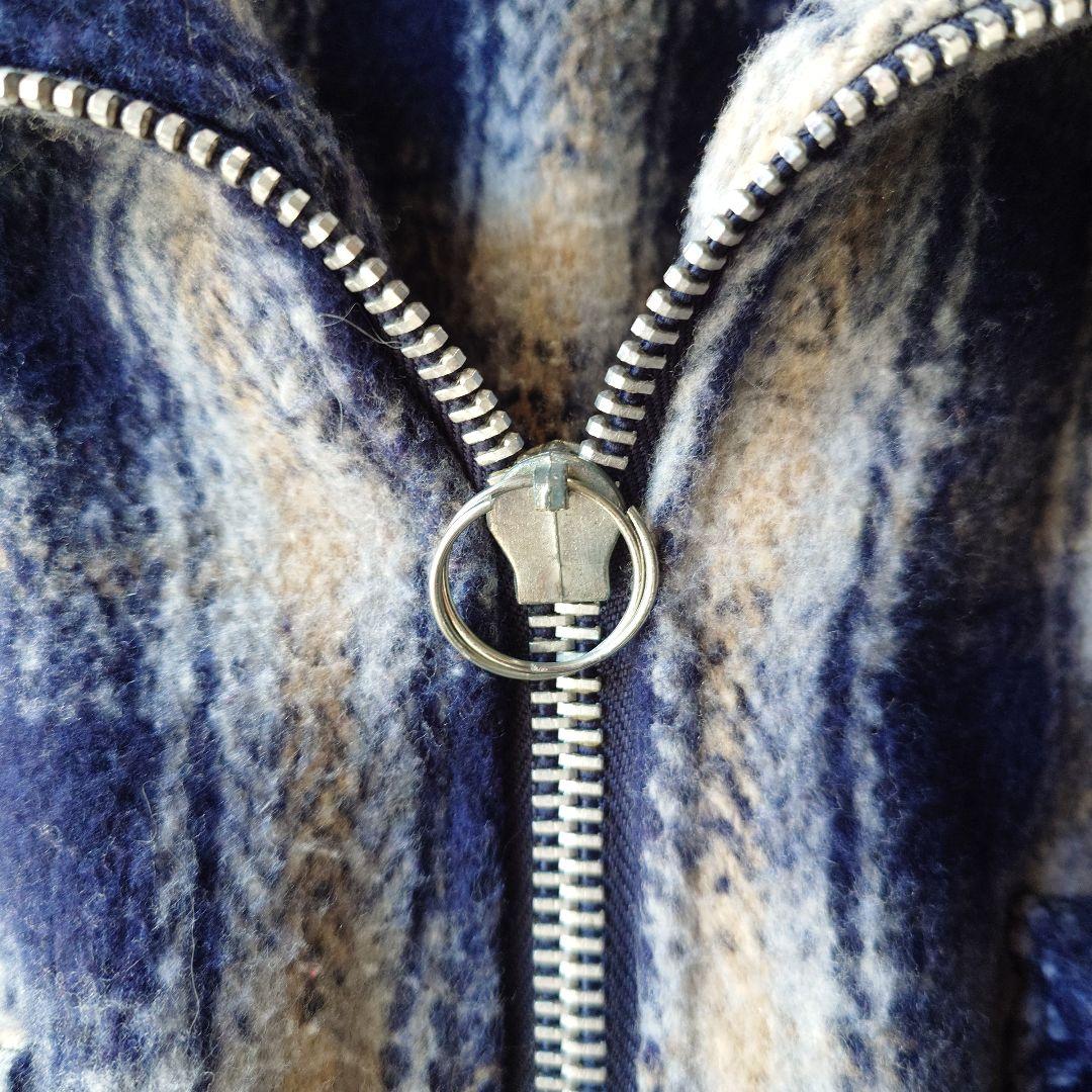 EARTHRAGZ 70s ombre zipup blanket jacket L