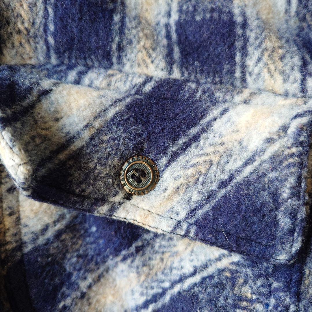 EARTHRAGZ 70s ombre zipup blanket jacket L