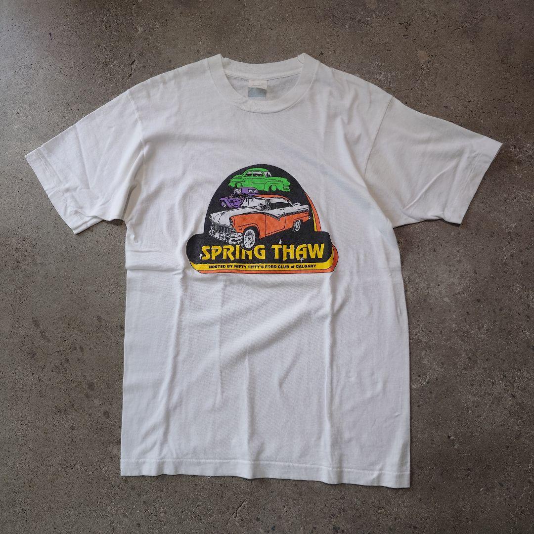 Used print tee classic car L
