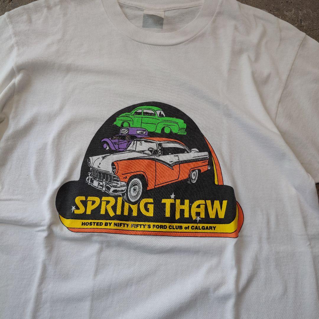 Used print tee classic car L