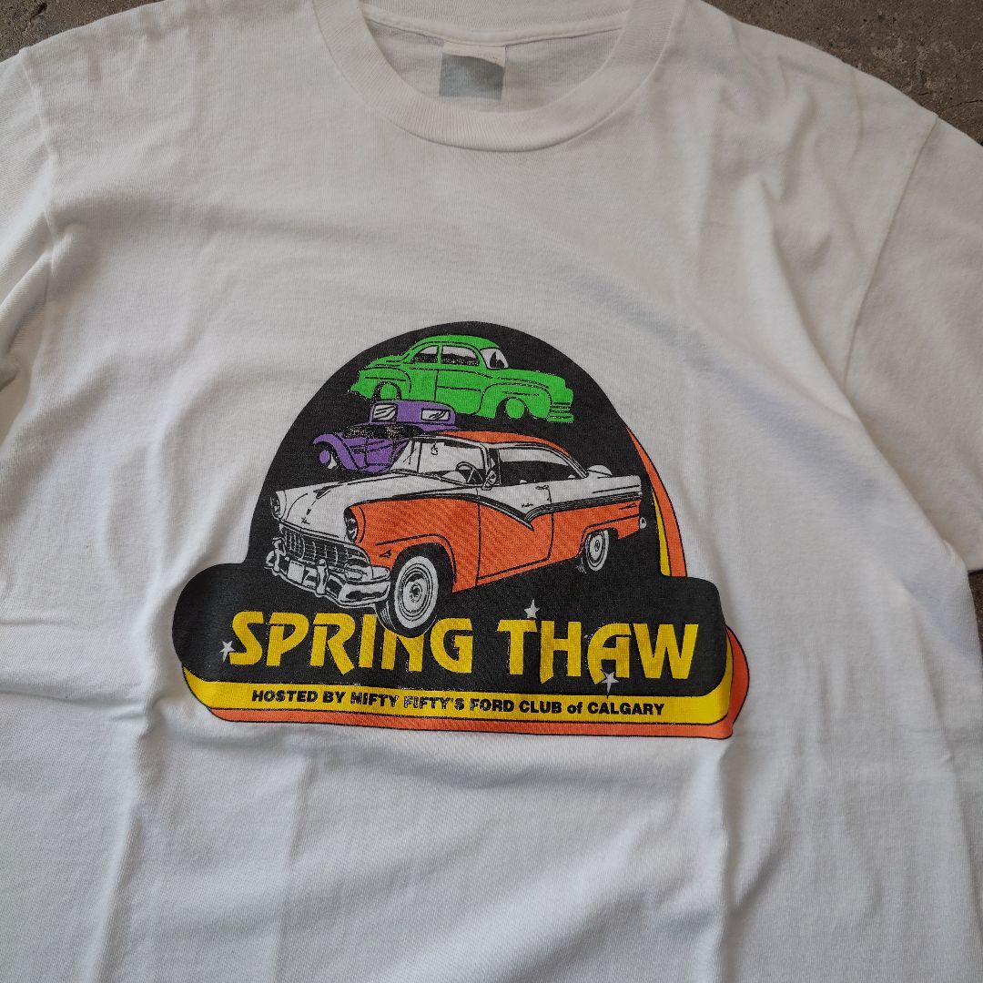 Used print tee classic car L