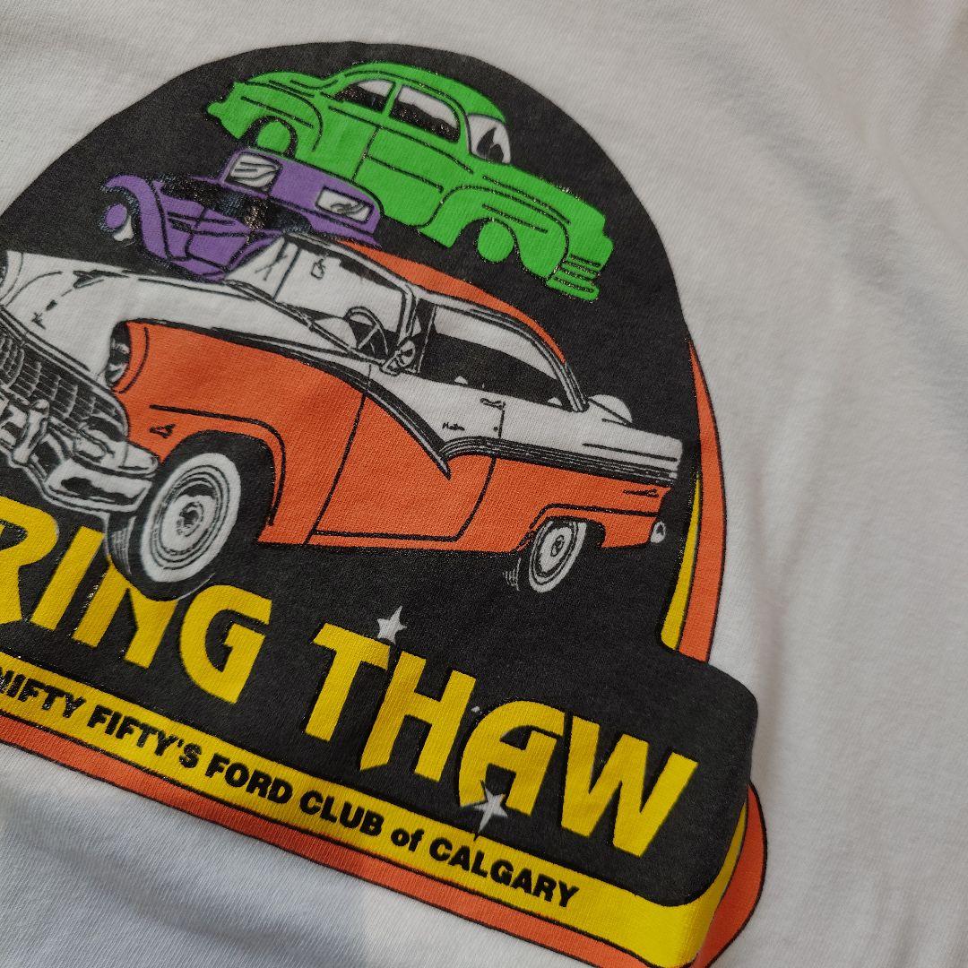 Used print tee classic car L