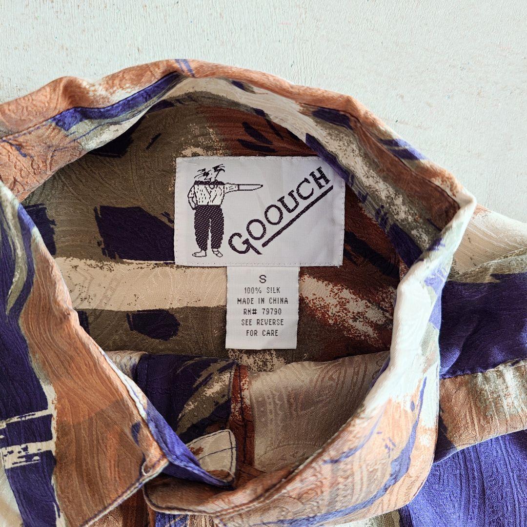 GOOUCH Deadstock silk shirts グーチ デッドストック シルクシャツ　柄シャツ