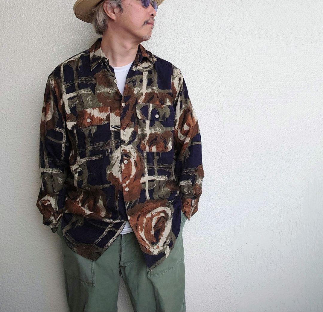 GOOUCH Deadstock silk shirts グーチ デッドストック シルクシャツ　柄シャツ