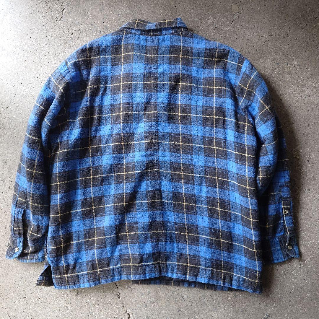 80s ARROW quilting shirts jacket XL
