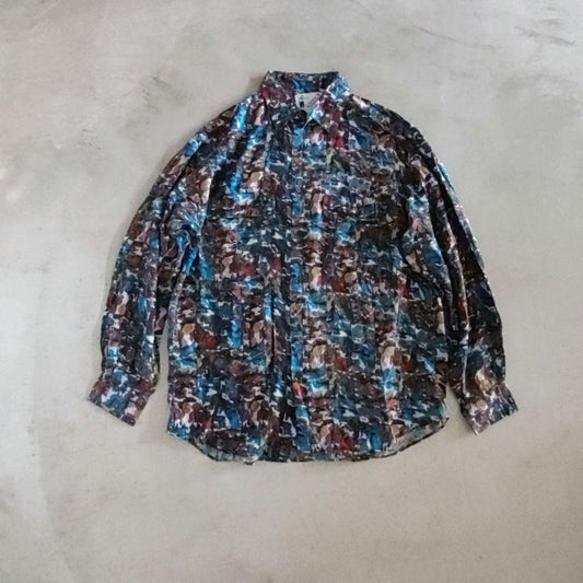 GOOUCH グーチ デッドストック シルクシャツ　柄シャツ