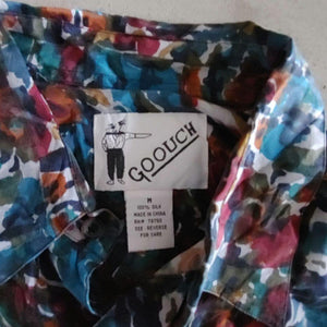 GOOUCH グーチ デッドストック シルクシャツ　柄シャツ