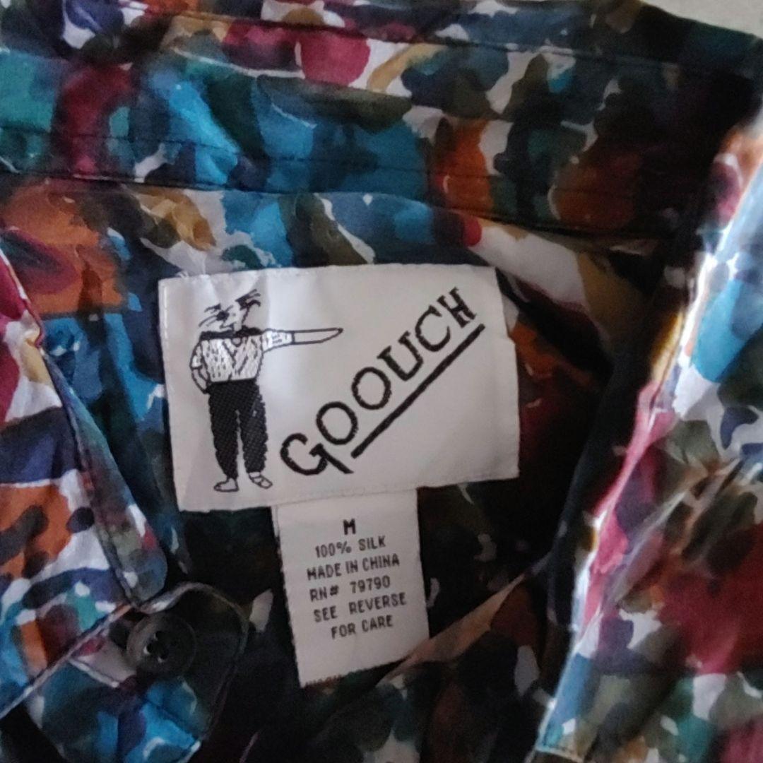 GOOUCH グーチ デッドストック シルクシャツ　柄シャツ