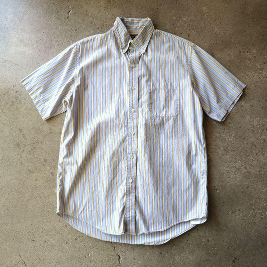 LAND'S END BD stripe ss shirts 151/2
