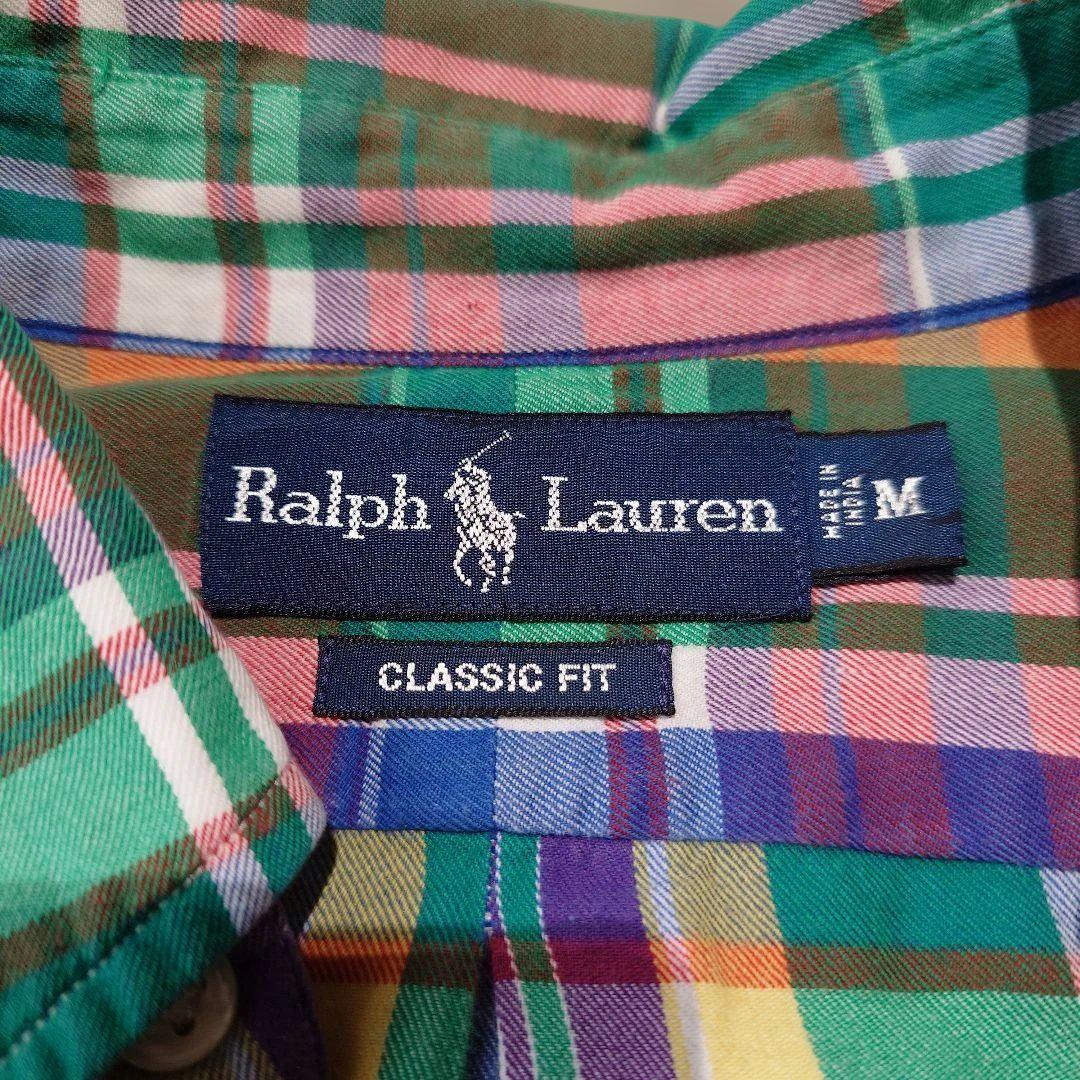 poloralphlauren madras check shirts M