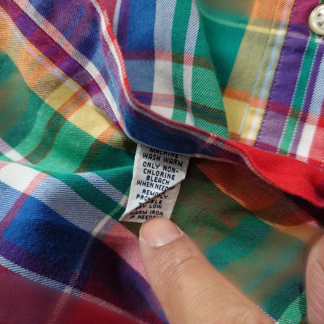 poloralphlauren madras check shirts M