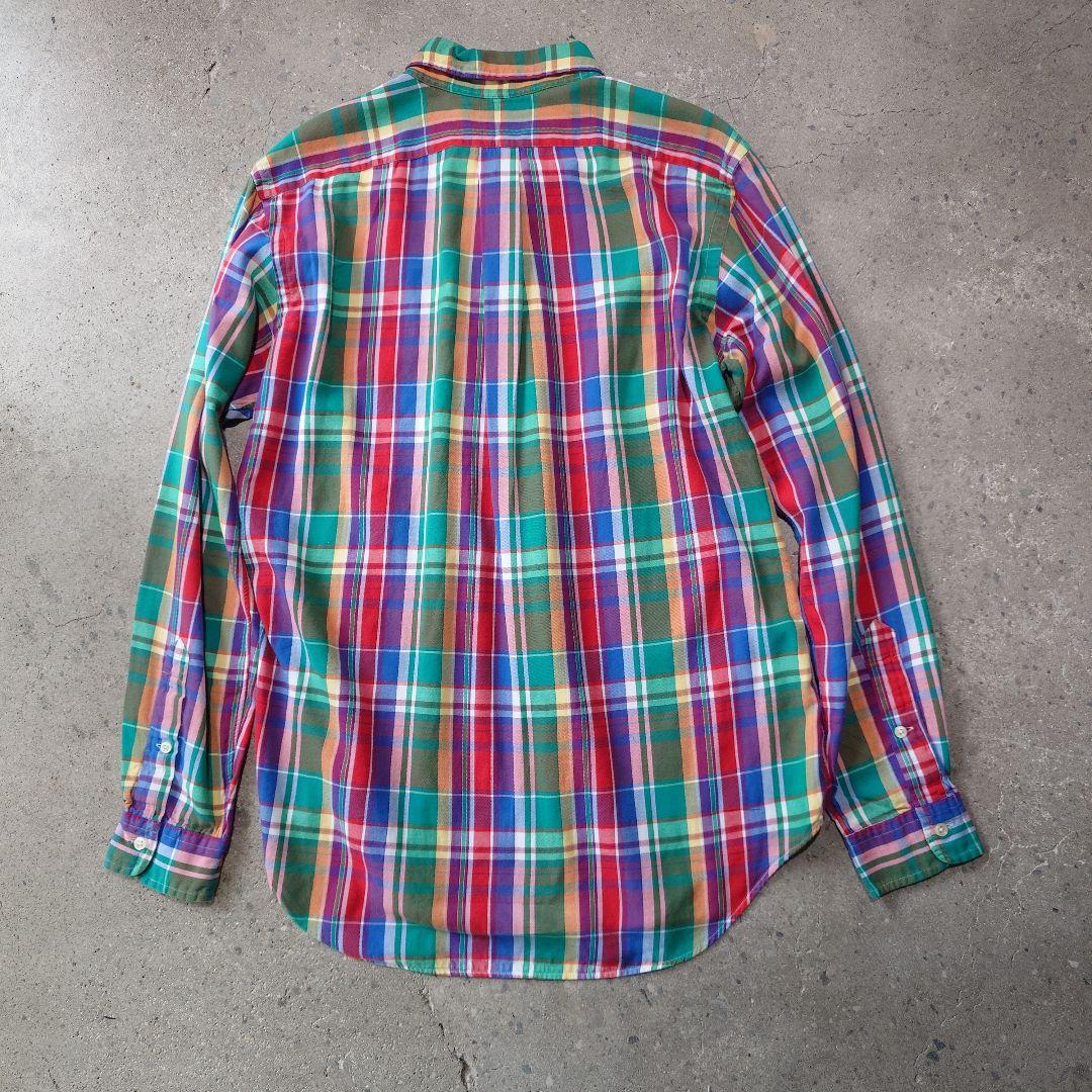 poloralphlauren madras check shirts M