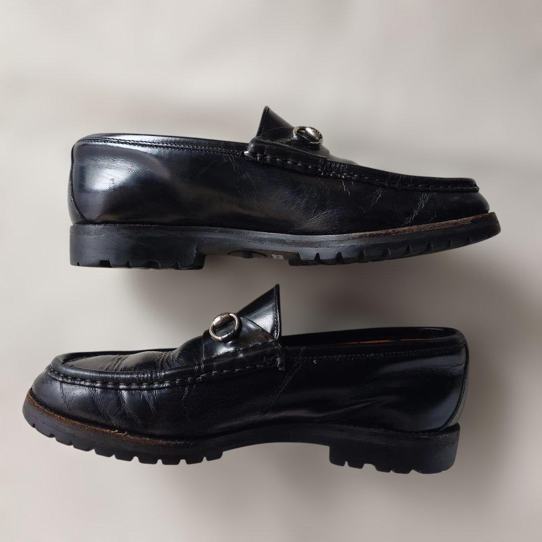 GUCCOI horse bit loffaer 8 D