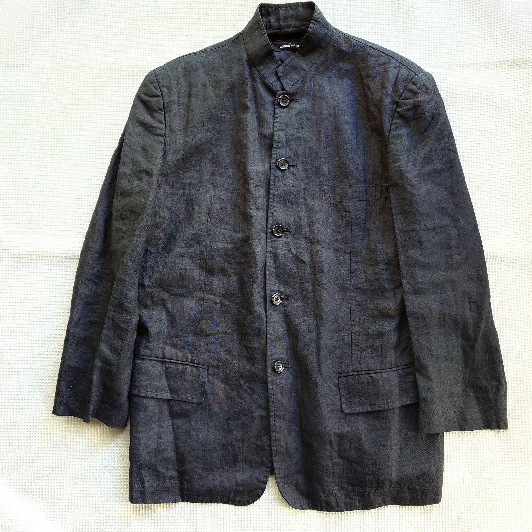 tricot comme des garson women Linen stand collar jacket  麻　スタンドカラー　ジャケット