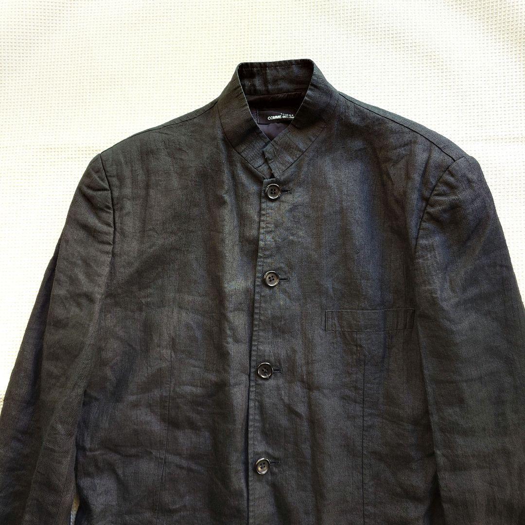 tricot comme des garson women Linen stand collar jacket  麻　スタンドカラー　ジャケット