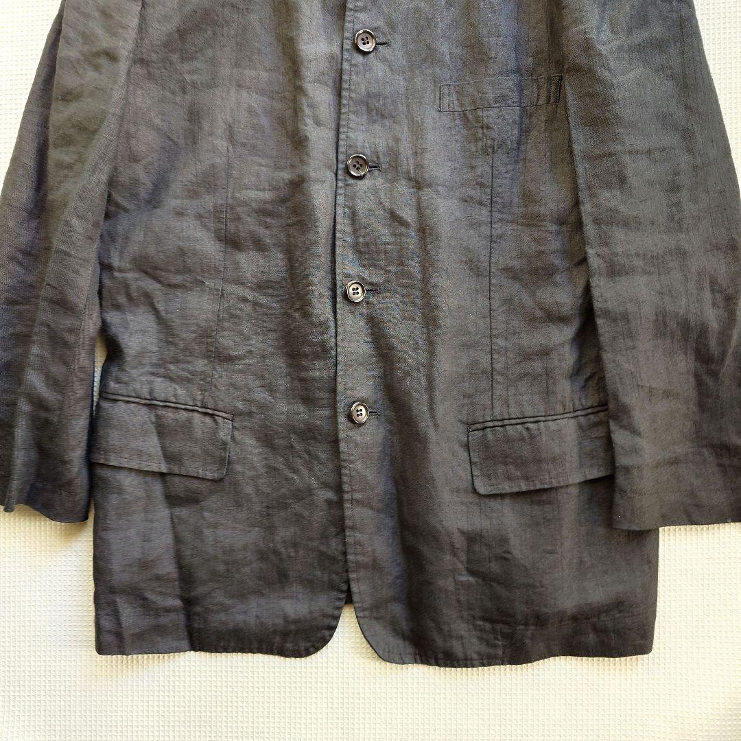 tricot comme des garson women Linen stand collar jacket  麻　スタンドカラー　ジャケット