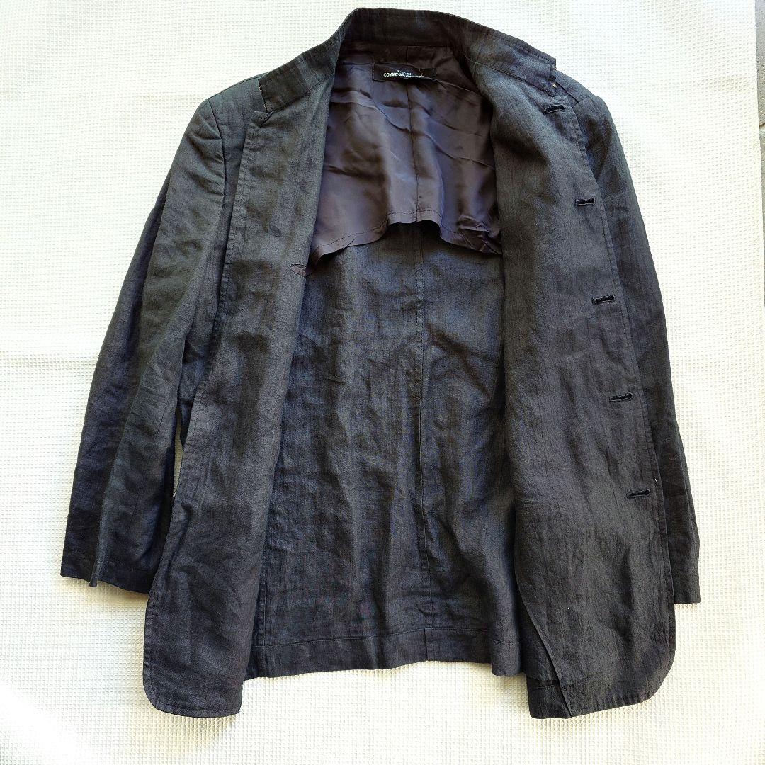 tricot comme des garson women Linen stand collar jacket  麻　スタンドカラー　ジャケット