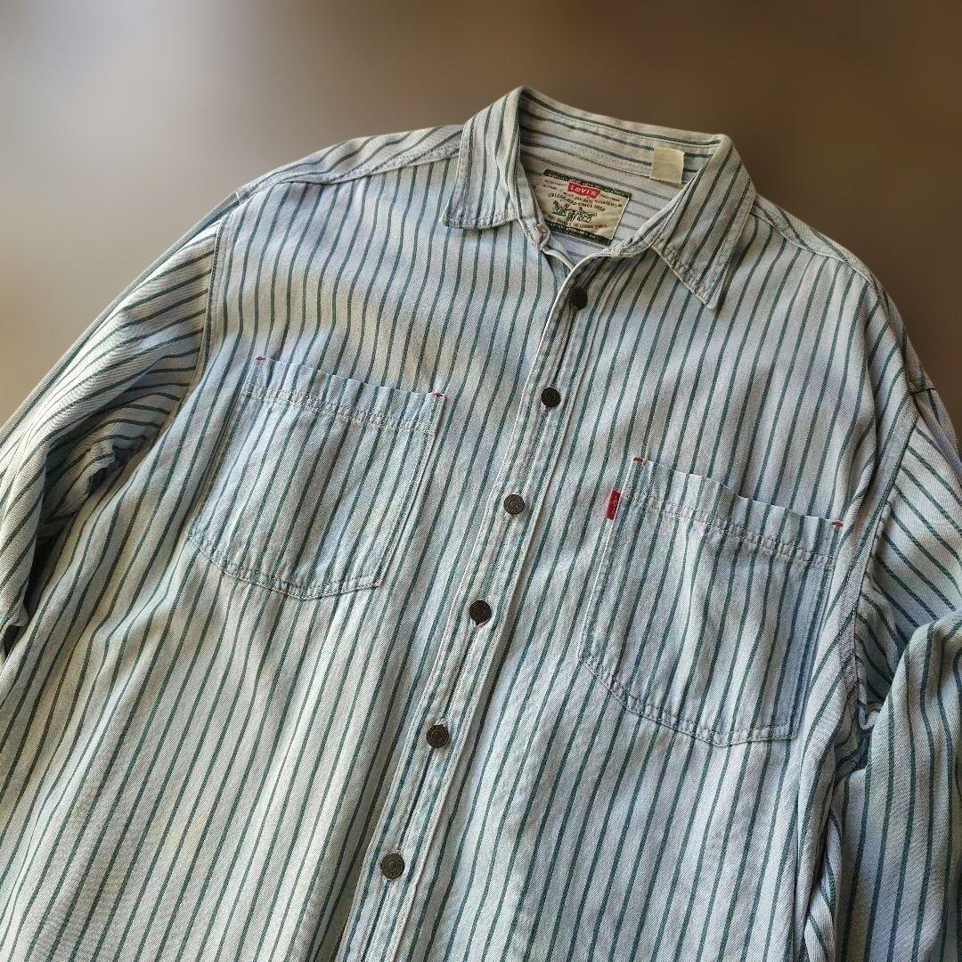 Levis denim stripe shirts L
