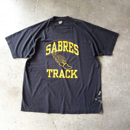 old colledge tee wing foot XL single 80s