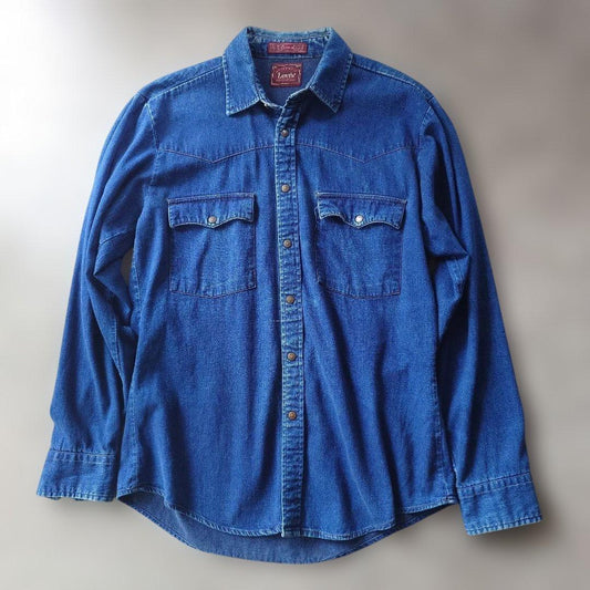 Levis's indigo denim work shirts M
