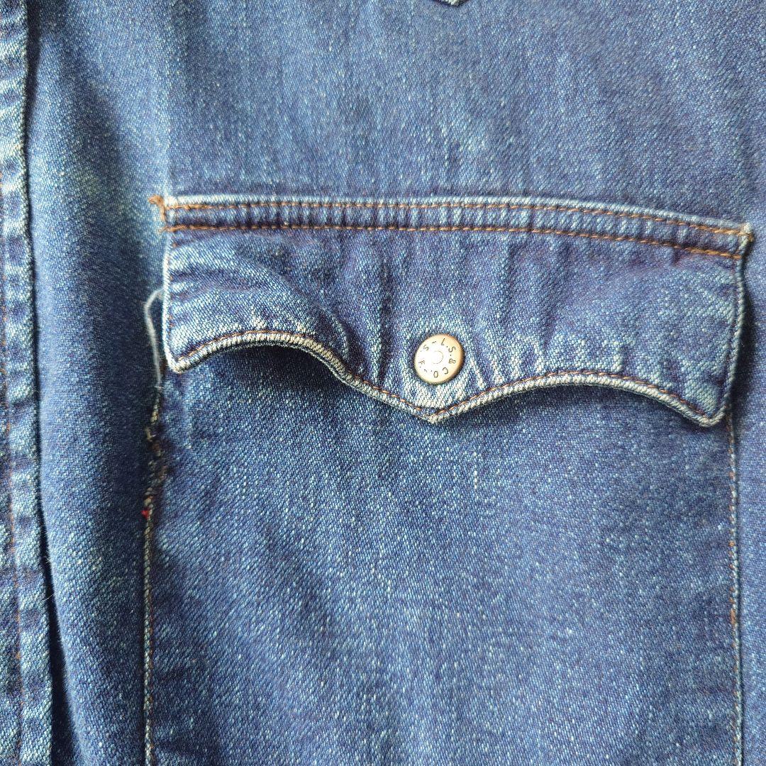 Levis's indigo denim work shirts M