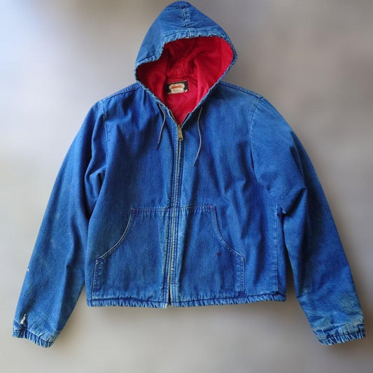 70s OSHKOSH Denim zip up jacket M~L