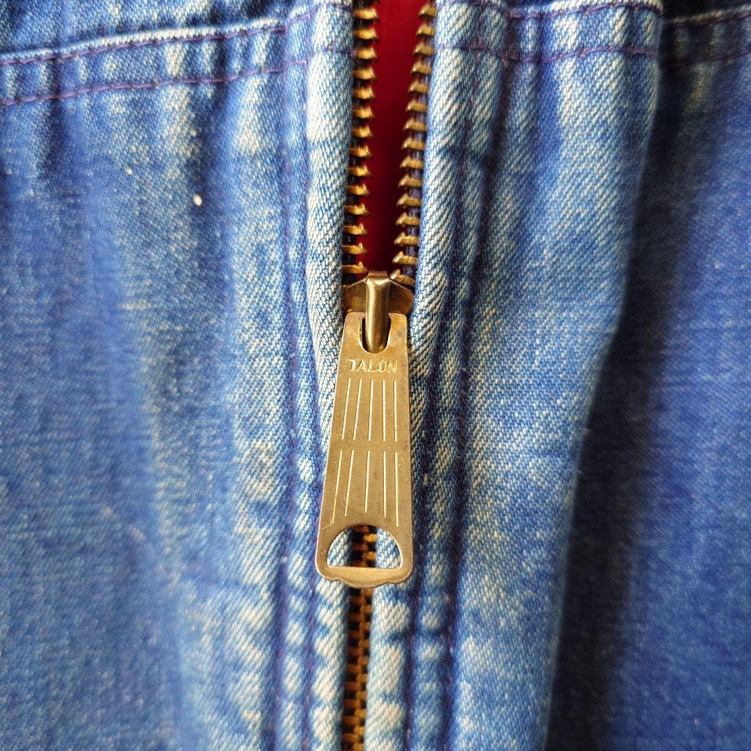 70s OSHKOSH Denim zip up jacket M~L