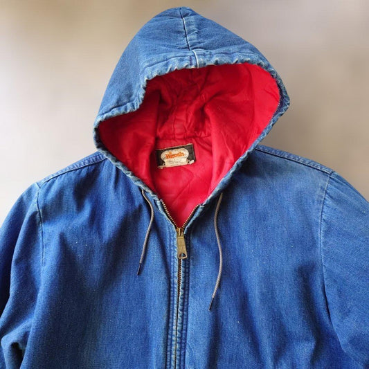 70s OSHKOSH Denim zip up jacket M~L