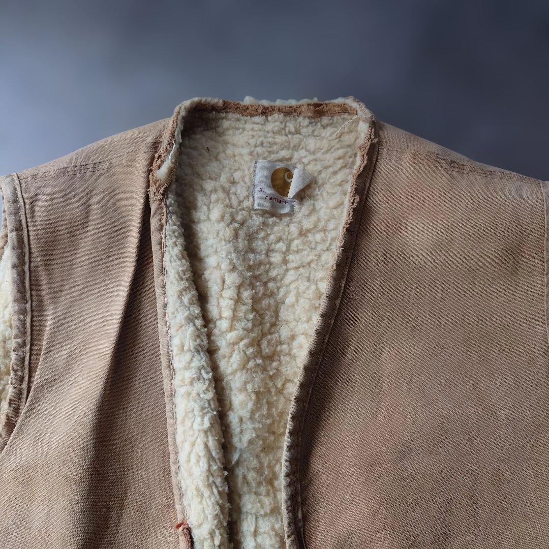 70s CARHARTT duck sherpa vest sz XL