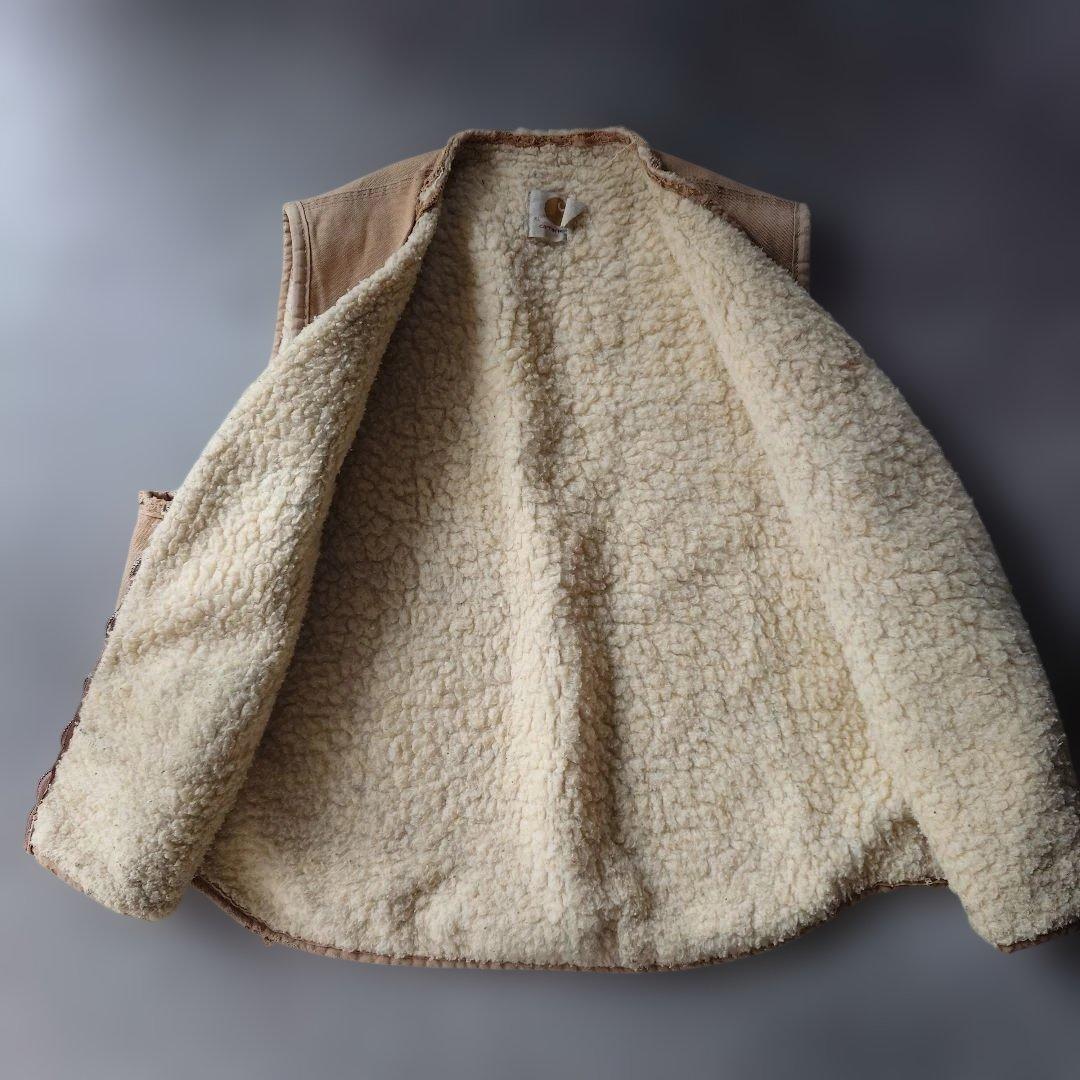 70s CARHARTT duck sherpa vest sz XL