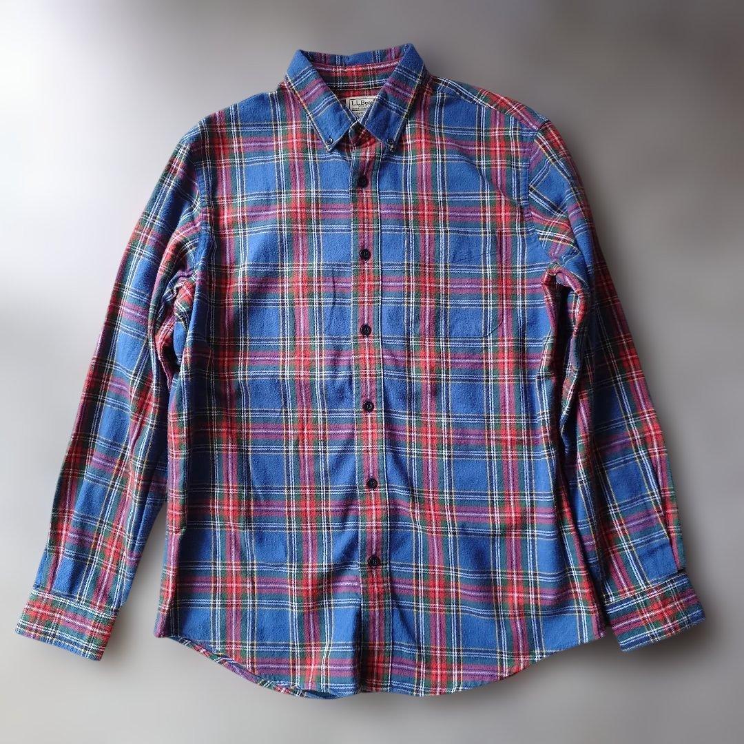 90s LLBEAN checj flannnel shirts M
